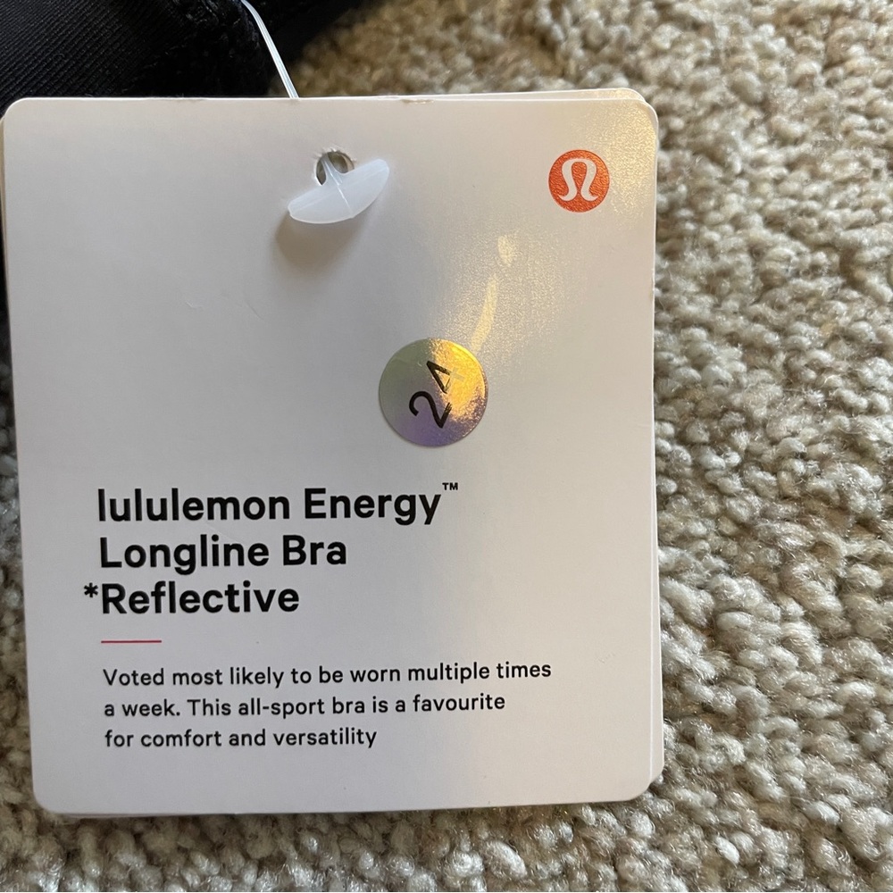 NWT - Size 6 - lululemon Energy Longline Bra - Reflective - Picture 3 of 4